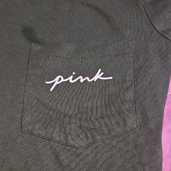 Black and Pink Short Sleeve Tee - Picture 3 of 4